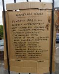 Salford University Homeless Conference Protest